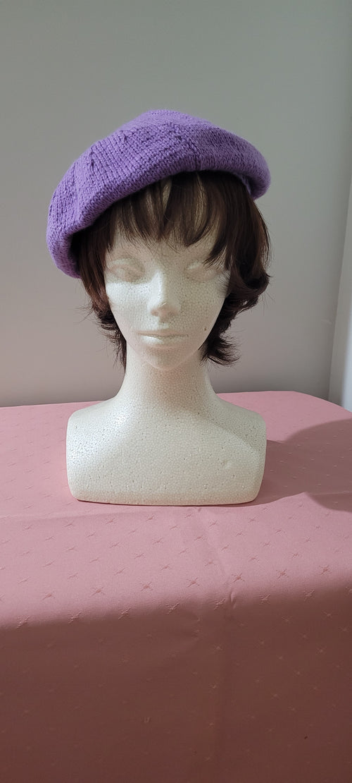 Ladies Handknitted Vintage French Style Beret